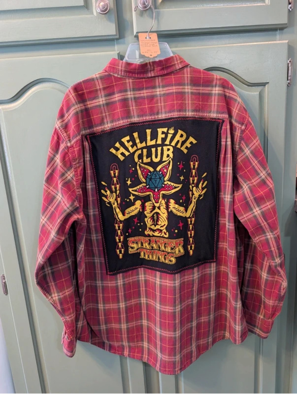 Stranger Things Hellfire Club Upcycled One of a Kind Shirt